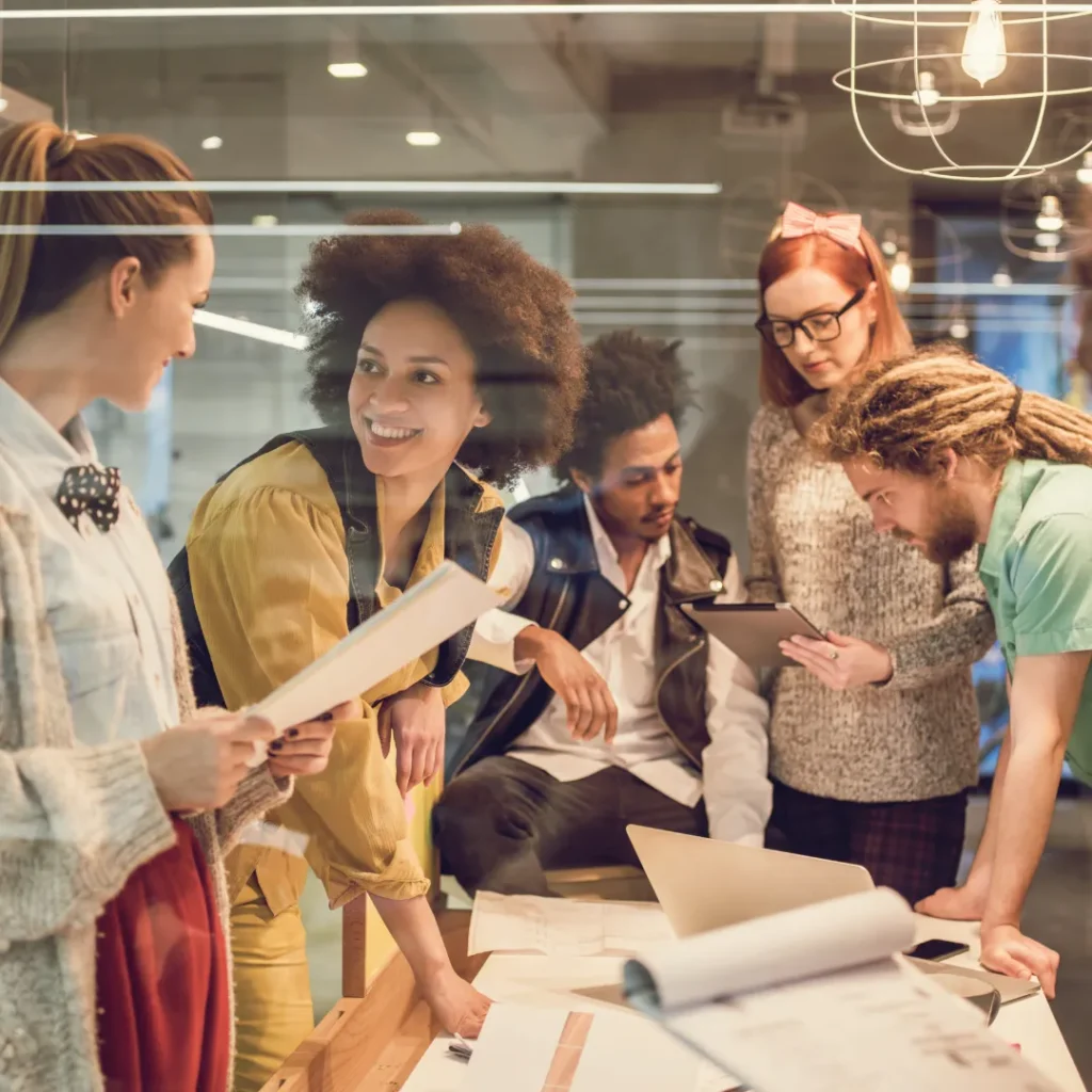 photo accueil collaboration en entreprise